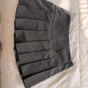 Zara Charcoal Pleated Mini Skirt